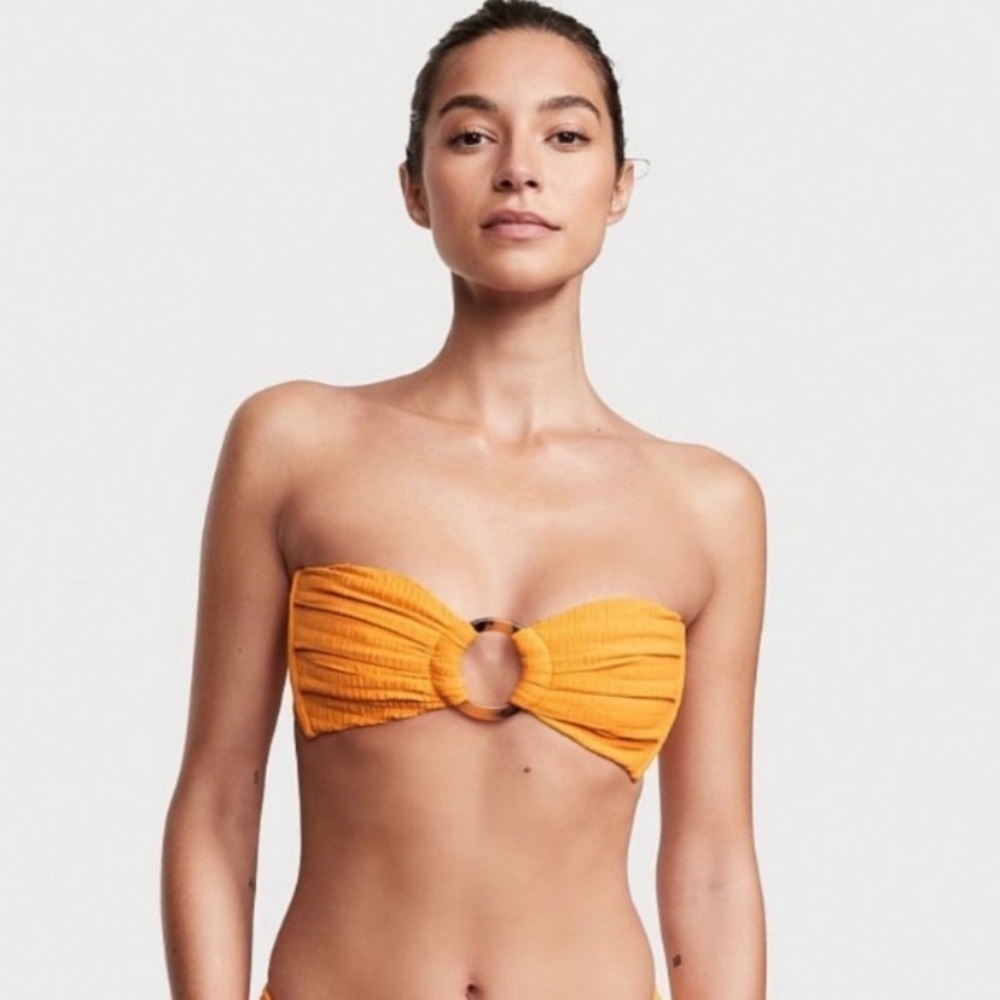 NEW! Montce Mari scrunch tori bandeau bikini top 27833